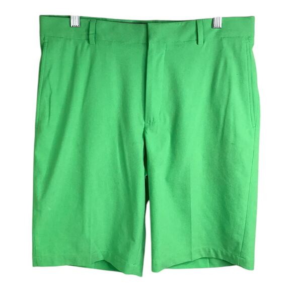 Walter Hagen Shorts Mens Size 32 Bright Green Stretch Performance Casual - Picture 1 of 9